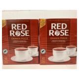 2x 72/Bx Red Rose Orange Pekoe Tea