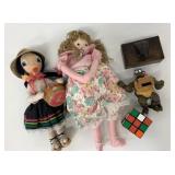 Assorted Dolls & Toy Lot