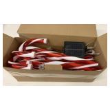 New Solar Candy Cane Lawn Ornaments