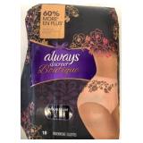 New Always Discreet Boutique Size L Underwear