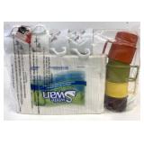 New Swan Napkins, Tupperware & Corning Cups