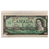 1967 Canadian Centennial $1 Banknote Uncirculated