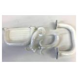 White Metal Bathroom Set