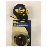 New 33ft Measuring Tape & Oil Filter Wrench