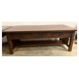 3 Drawer Coffee Table 50" x 25" x 18"