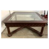 40" Square Glass Top Coffee Table - Glass Needs