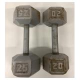 20LB & 25LB Dumbbells