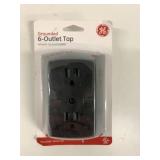 New GE Grounded 6 Outlet Tap