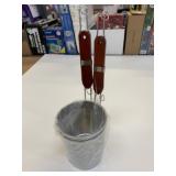2 New Stainless Steel Pasta Dippers