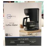 New Mainstays 12 Cup Coffee Maker