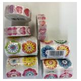 11 New Rolls of Stickers