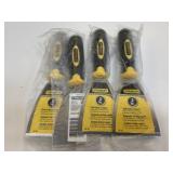 4 New Stanley 3" Scrapers