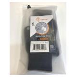 6 New Pairs 2 Finger Touch Black Gloves