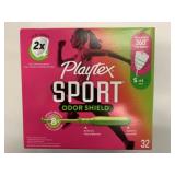 32 Playtex Sport Odor Shield Super Tampons
