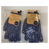 2 New Pairs Heavy Exfoliating Bath/Shower Gloves