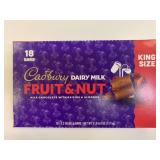 18 King Size 65g Cadbury Fruit & Nut Bars