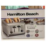 New Hamilton Beach 4 Extra Wide Slice Toaster
