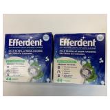 2x 44/Pk Efferdent Anti-Bacterial Dental Cleanser