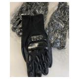 2 New Pairs Steel Knit Fibre & Rubber XL Gloves