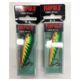 2 New Rapala Original F-7 Floating Lures