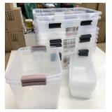 20 New Assorted Storage Totes Without Lids