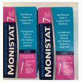 2x Monistat 7 Day Treatments