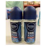 2x Nivea Men Cool Kick Extra Dry Deodorants