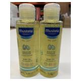 2x 100ml Mustela Baby Oil w/Avocado Oil