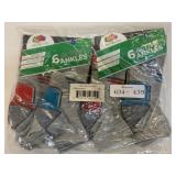 12 New Pairs Boys Ankle Socks Size L