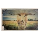 New Hometrends Steer Print 21" x 12"
