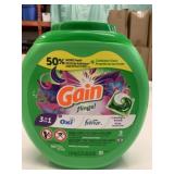 76-Pk Gain Flings 3 in 1 Laundry Detergent Pacs