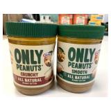 2x 750g Only Peanuts All Natural Peanut Butters