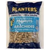 2Kg Bag Planters Dry Roasted In-Shell Peanuts