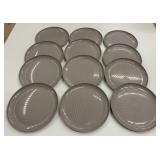 12 New 10" Mainstays Hard Plastic Reusable Plates