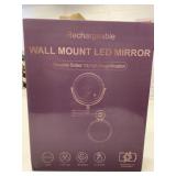 New Rechargeable Wall Mount LED Mirror 1&10X