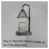 New Aromatherapy Candle Lamp Gold Finish