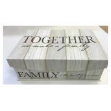 New Together We Make A Family Keepsake Box