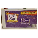 80 Fresh Kitty Jumbo Litter Box Liners