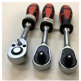 3 New Format 1/4" Ratchets