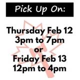 IMPORTANT! Pick up days/times: