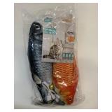 2 New Interactive Cat Fish Toys