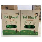 2x 120 Bags/Bx Pet Laud Poop Bags