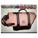 New Size M Rip Stop Sakura Pink Dog Life Jacket