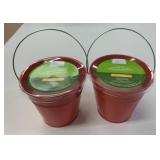 2 New Mainstays Citronella Candle Buckets