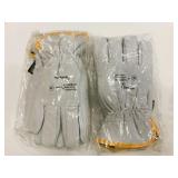 2 New Pairs Thinsulate Goatskin Gloves Size M