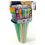 4x 709ml New TAL Colour-Changing Tumbler & Straw