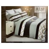 New Alif Households Royal Grey Bed Sheets Double