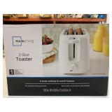 New Mainstays 2 Slice Toaster