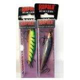 2 New Rapala Husky Jerk HJ-8 Suspending Rattlin