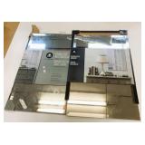2 New Damaged Package Wall Mirrors